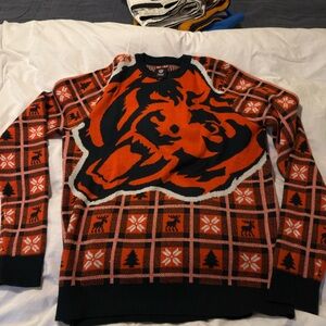 Chicago Bears NFL “Ugly” Christmas Sweater - Blue & Orange
